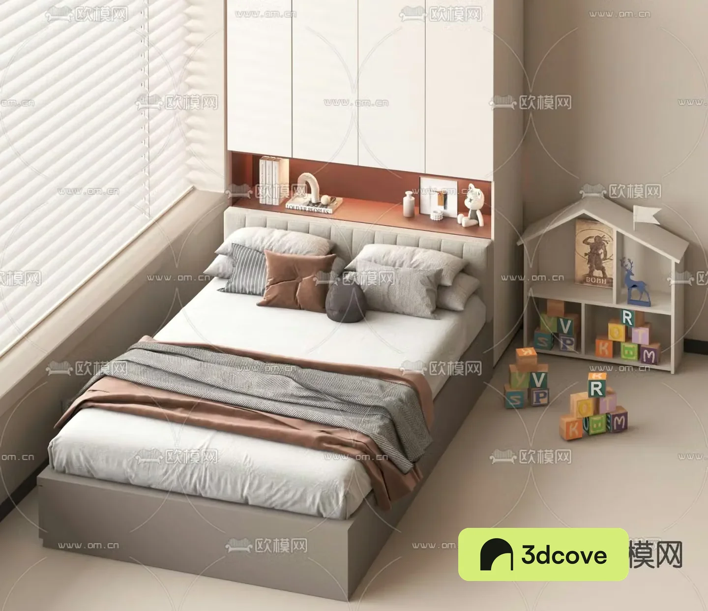 Modern double bed