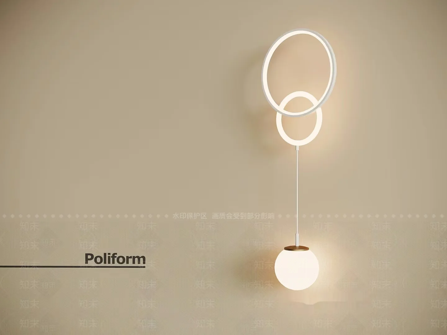 Modern Light Fixture 3D Model – 12770 – VRAY Render