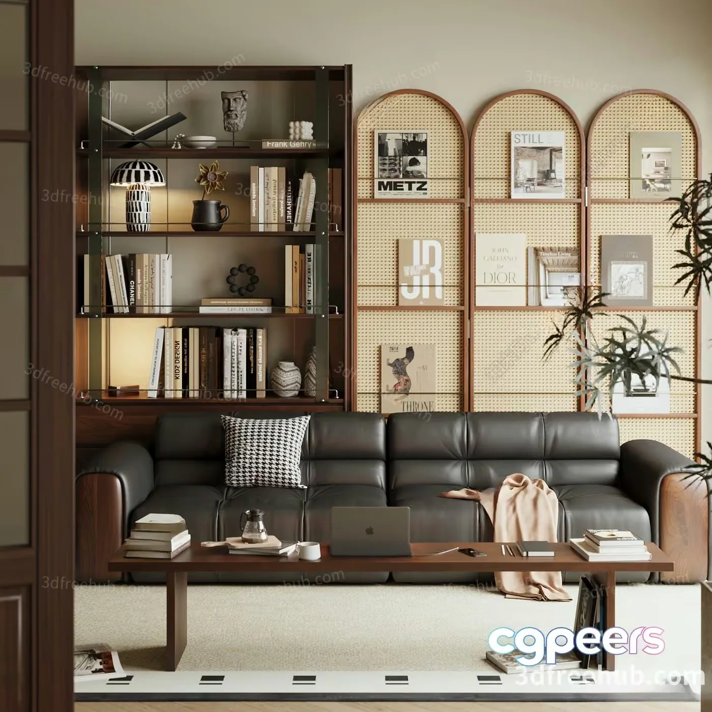 Modern Living Room 3D Model – 20818 – VRAY Render