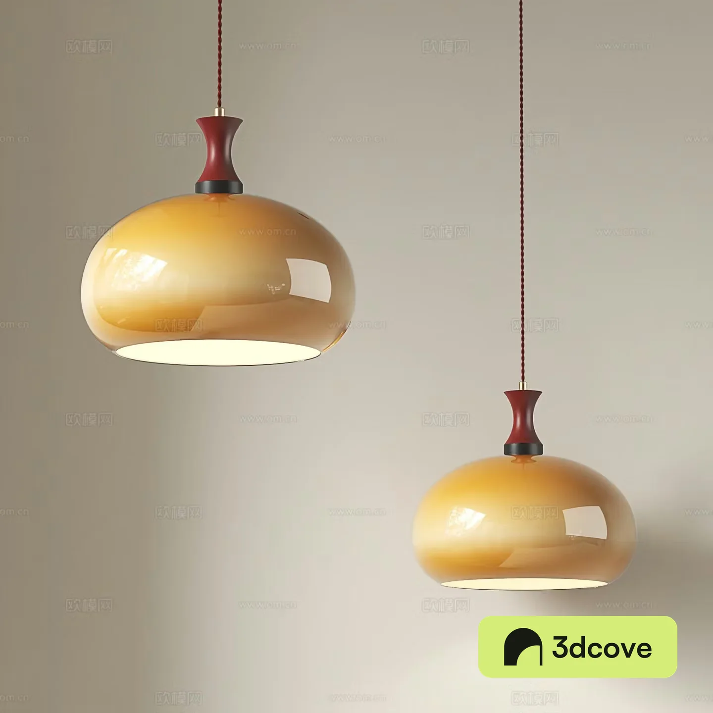 Middle-aged chandeliers Nanyang style chandeliers Restaurant chandeliers Bar chandeliers 3D model