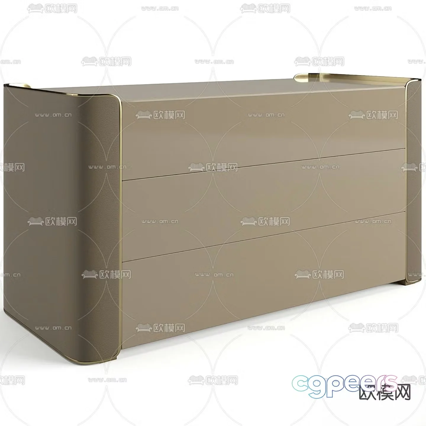 Fendi bedside table 3d model