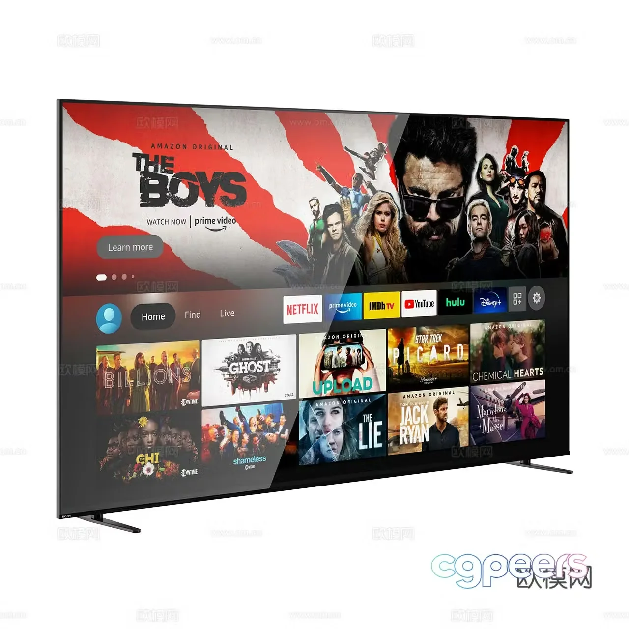 Sony Bravia 8 TV Minimalist TV Borderless TV 3D Model