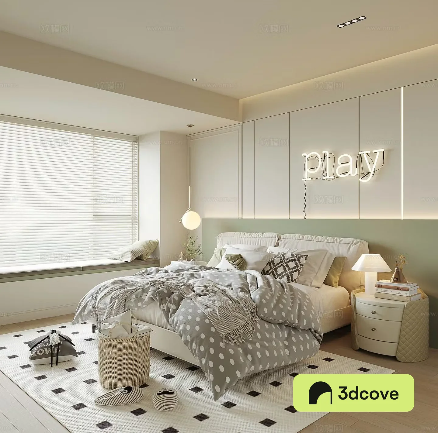 Modern home bedroom