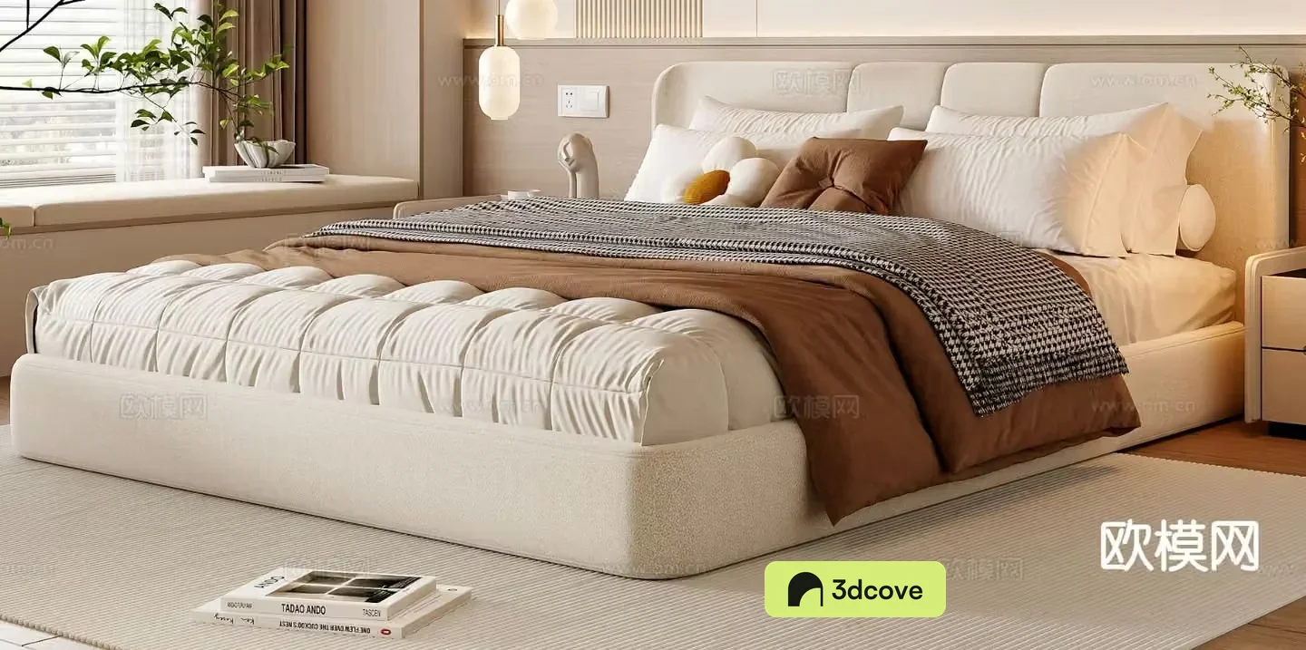 Modern double bed