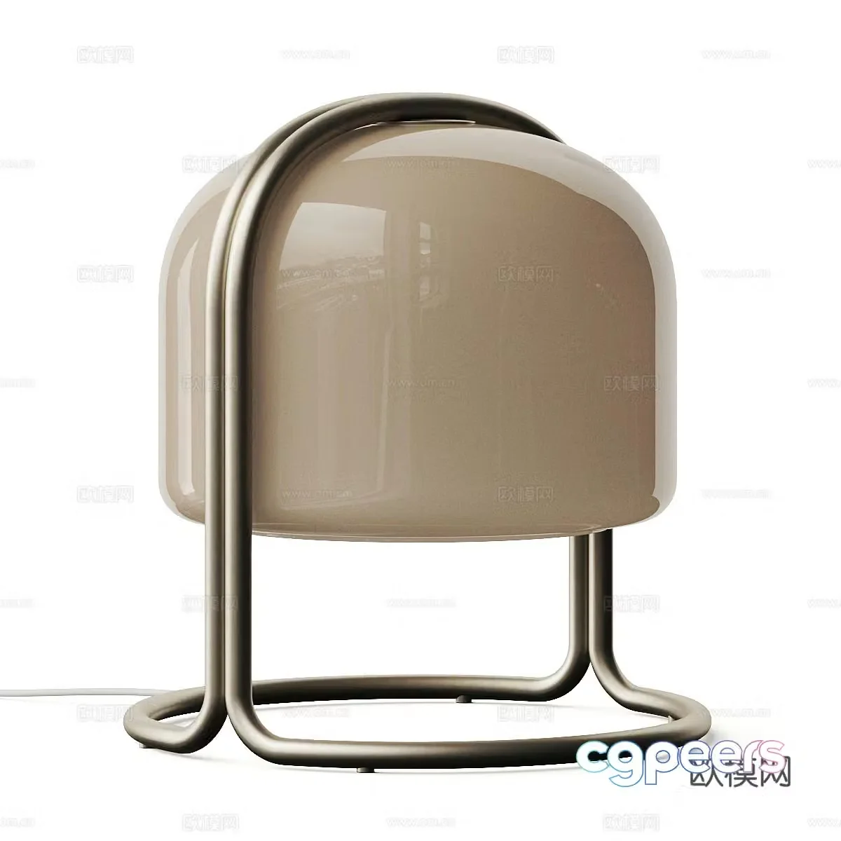 Modern Italian light luxury West Elm Remy desk lamp 3d model