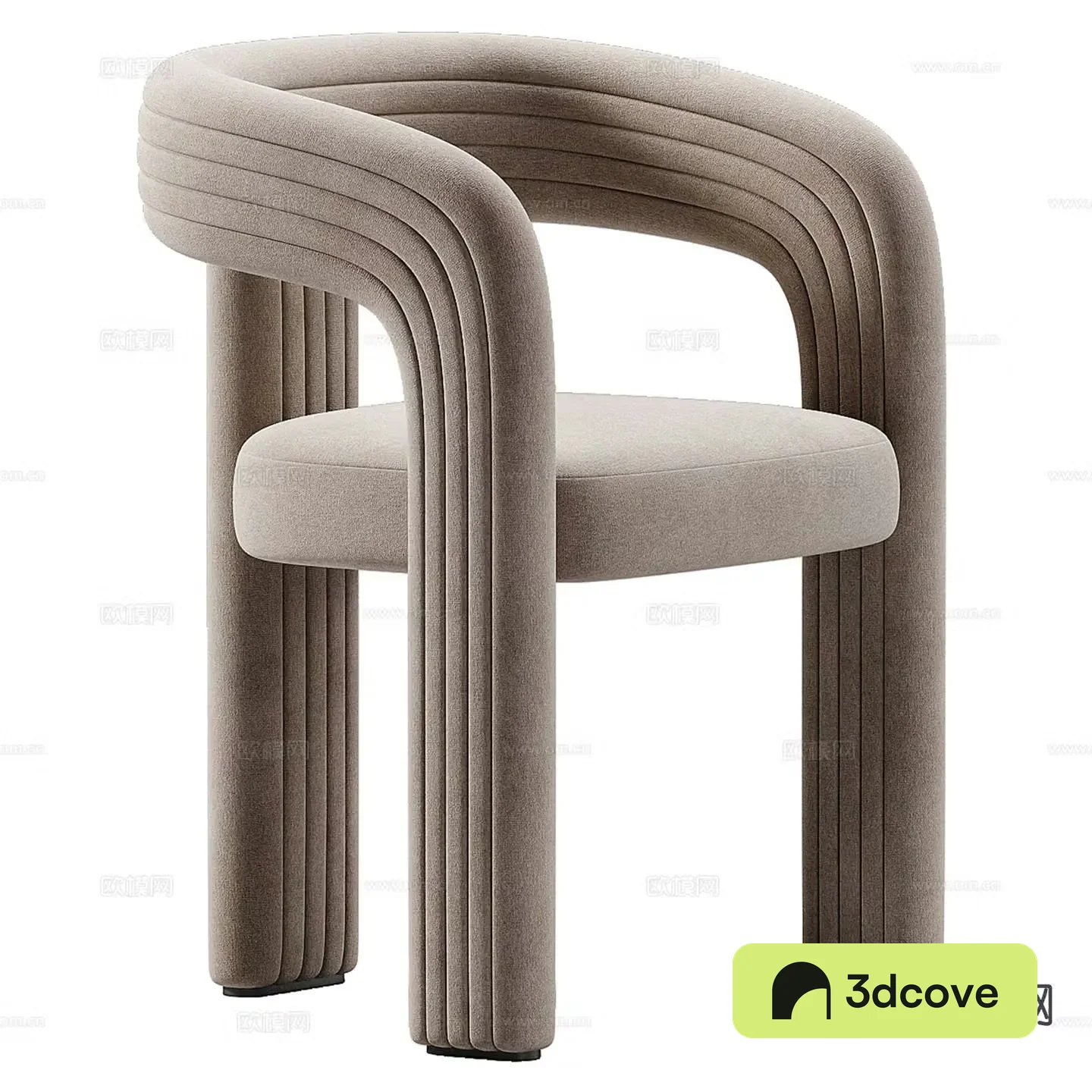 Homary modern fabric chair single chair