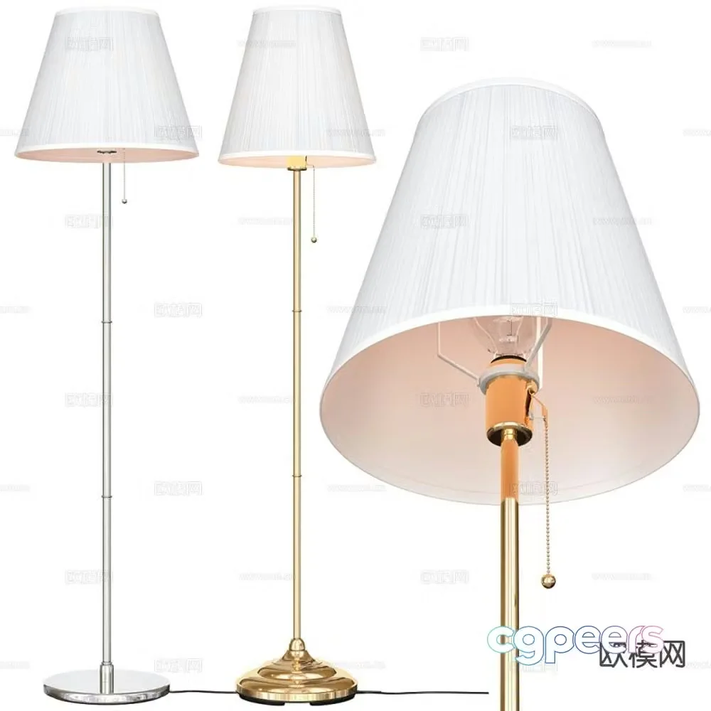 Light luxury floor lamp 3D model