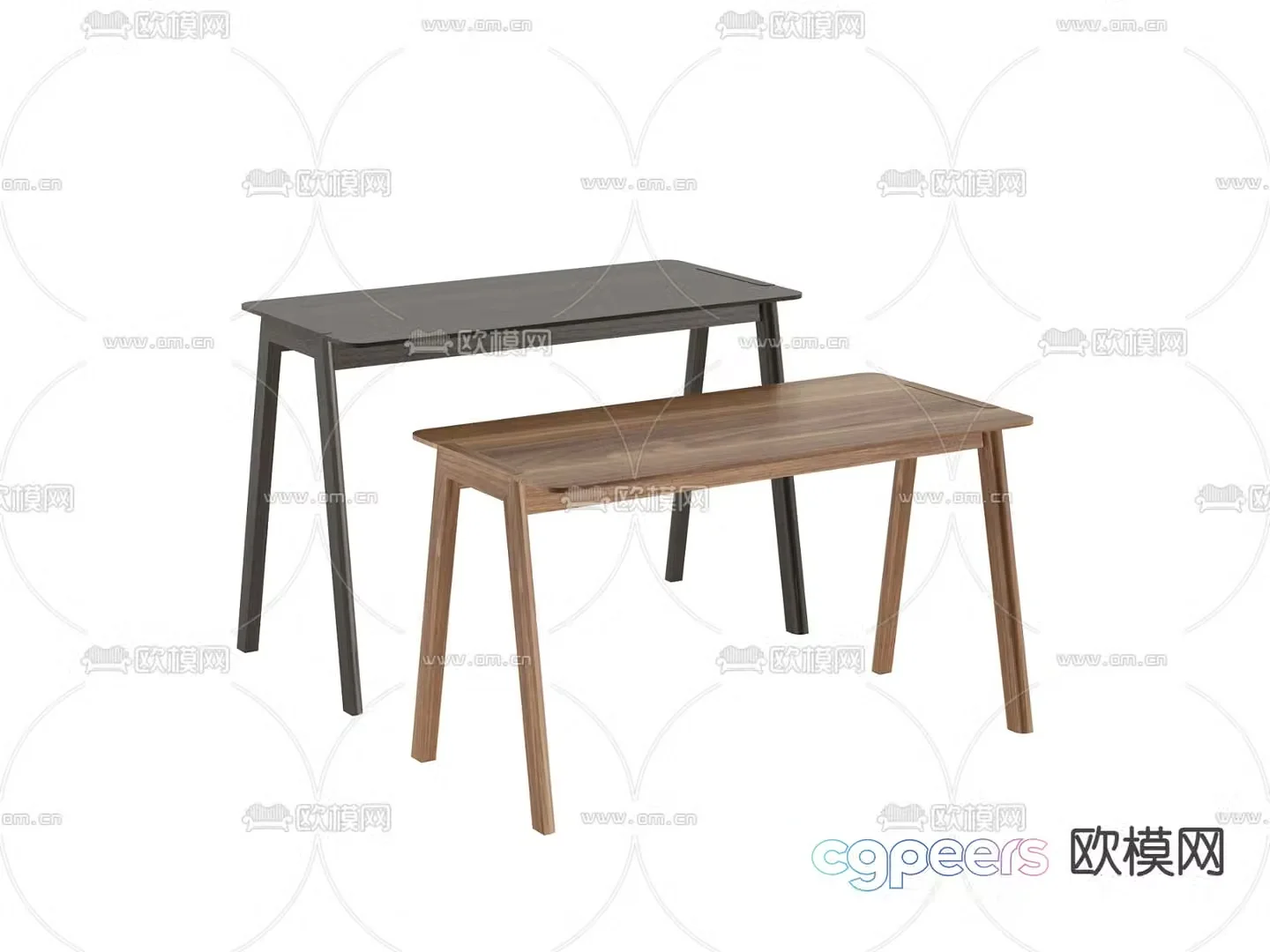 Modern desk desk 3d model