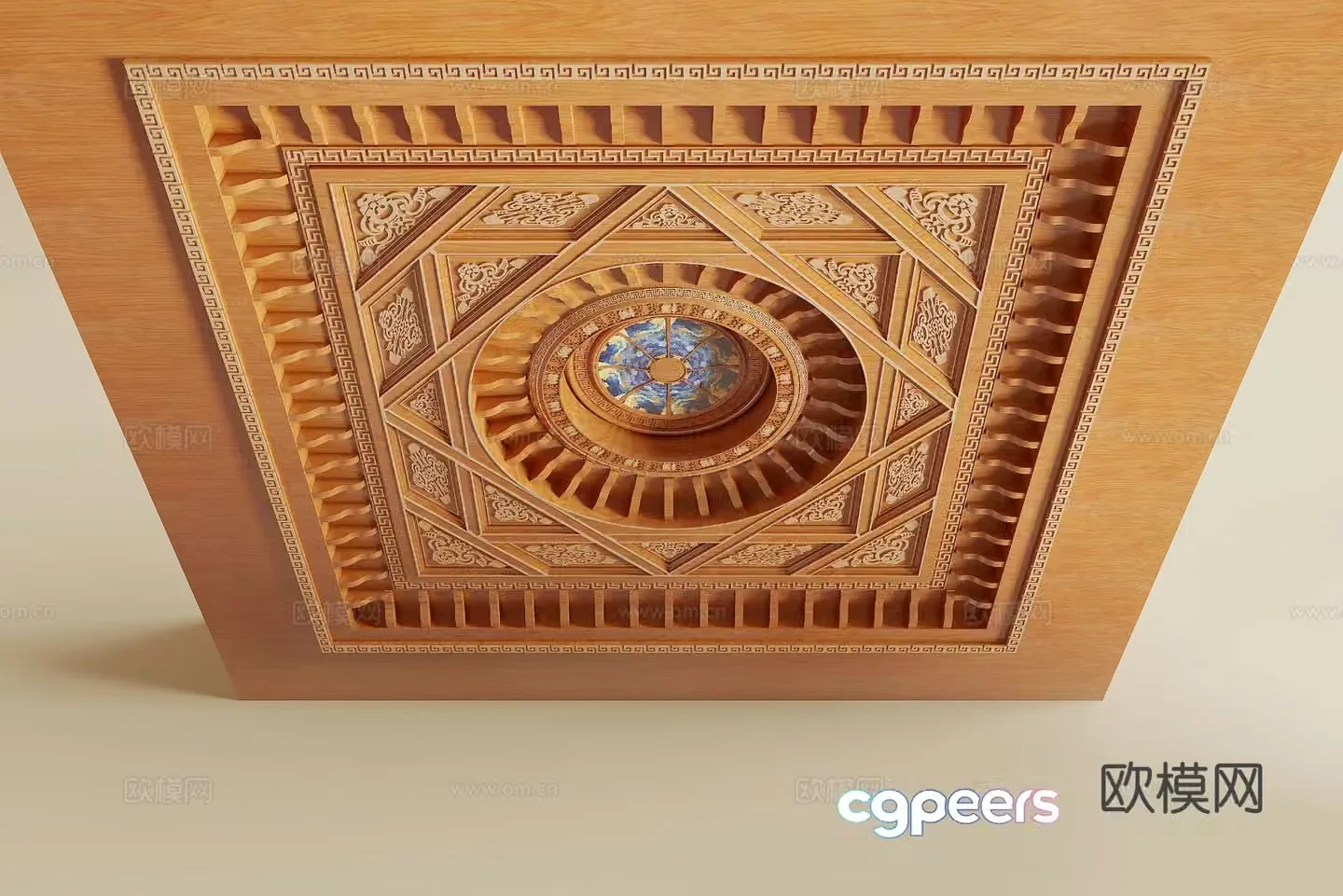 Chinese ceiling 3D model