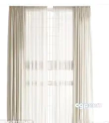 Sheer White Curtains 3D Model – 5943 – VRAY Render