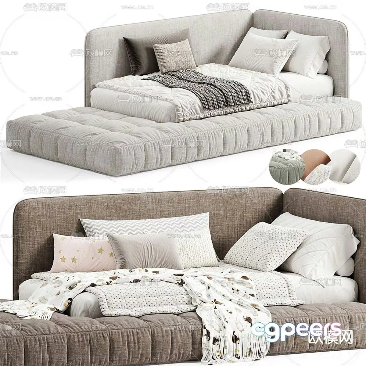 Modern children’s bed child’s bed 3d model