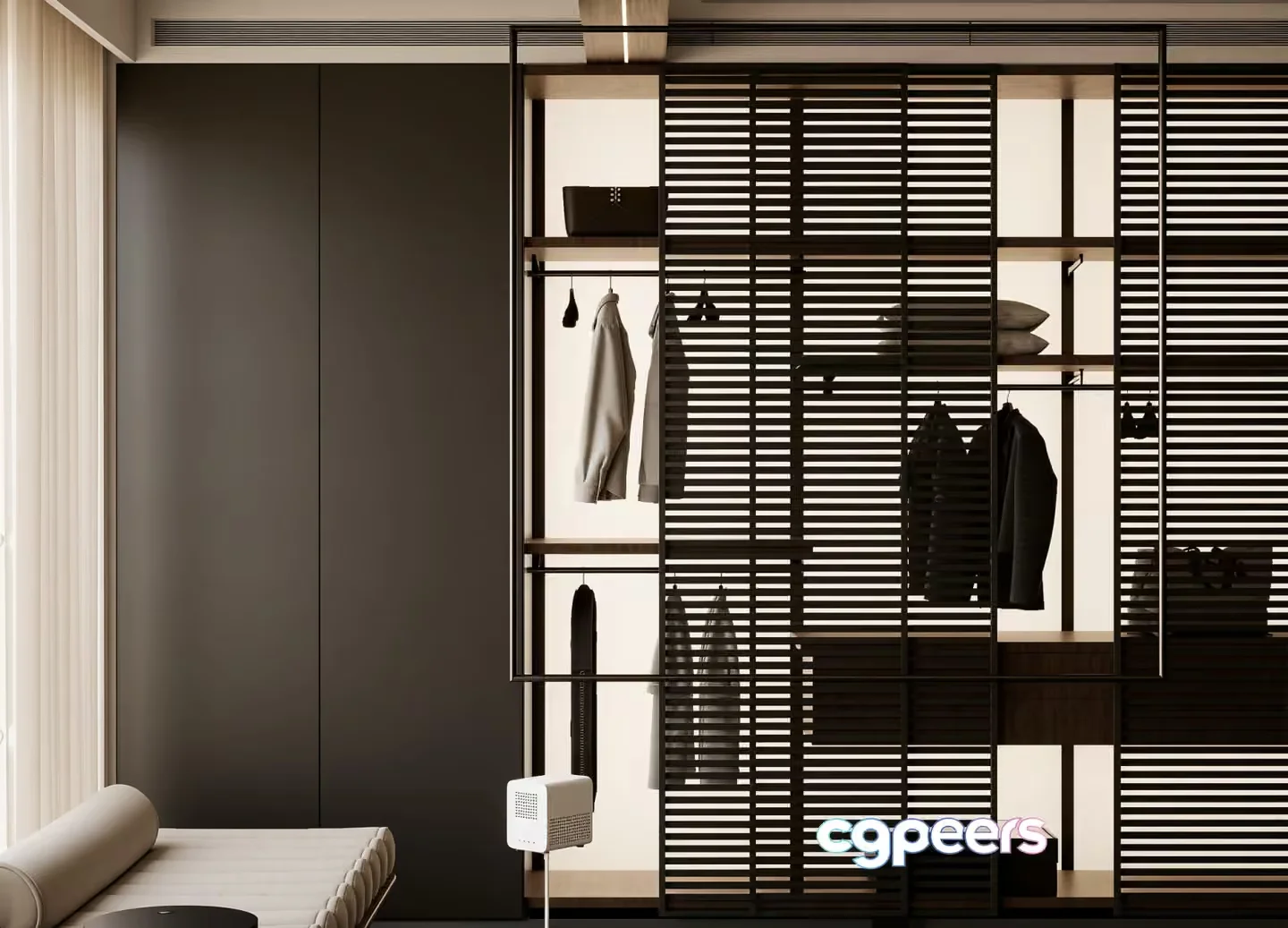 Modern Closet System 3D Model – 22332 – VRAY Render