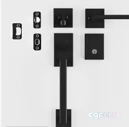Black Door Hardware 3D Model – 6696 – VRAY Render