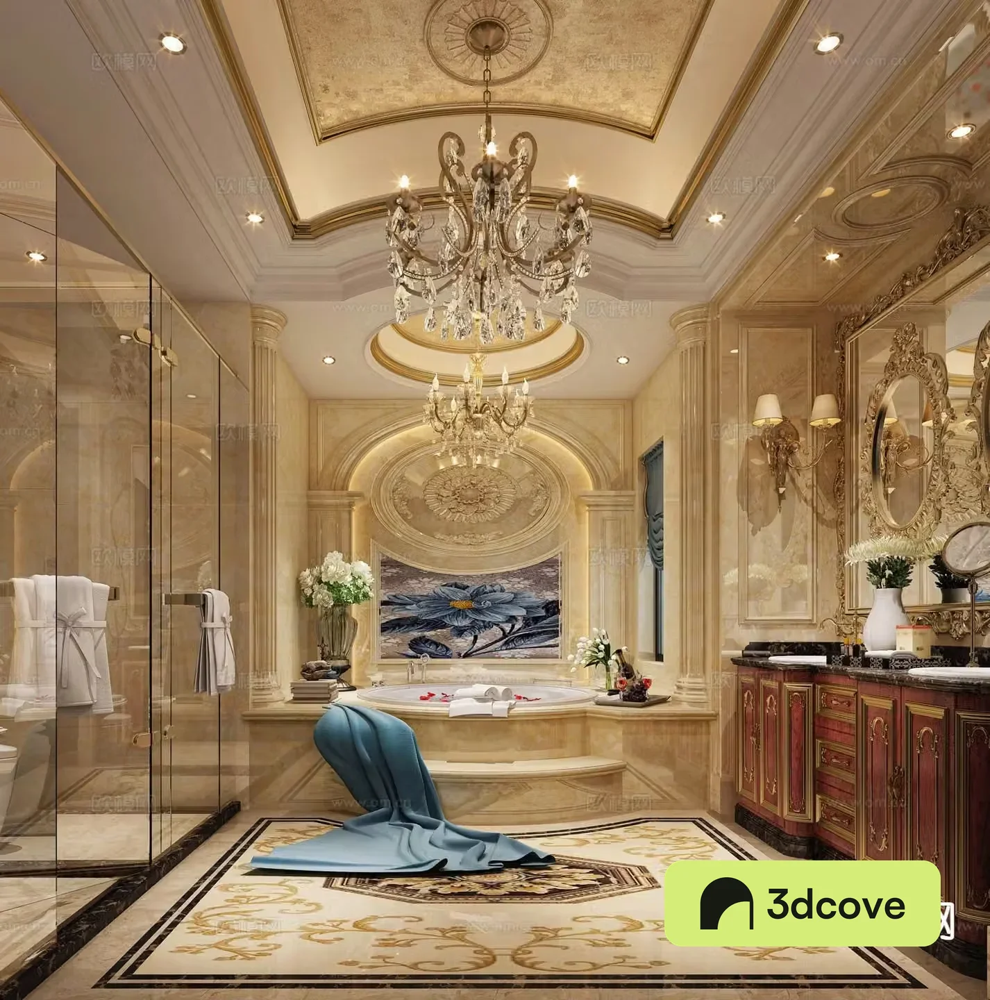French luxury bathroom