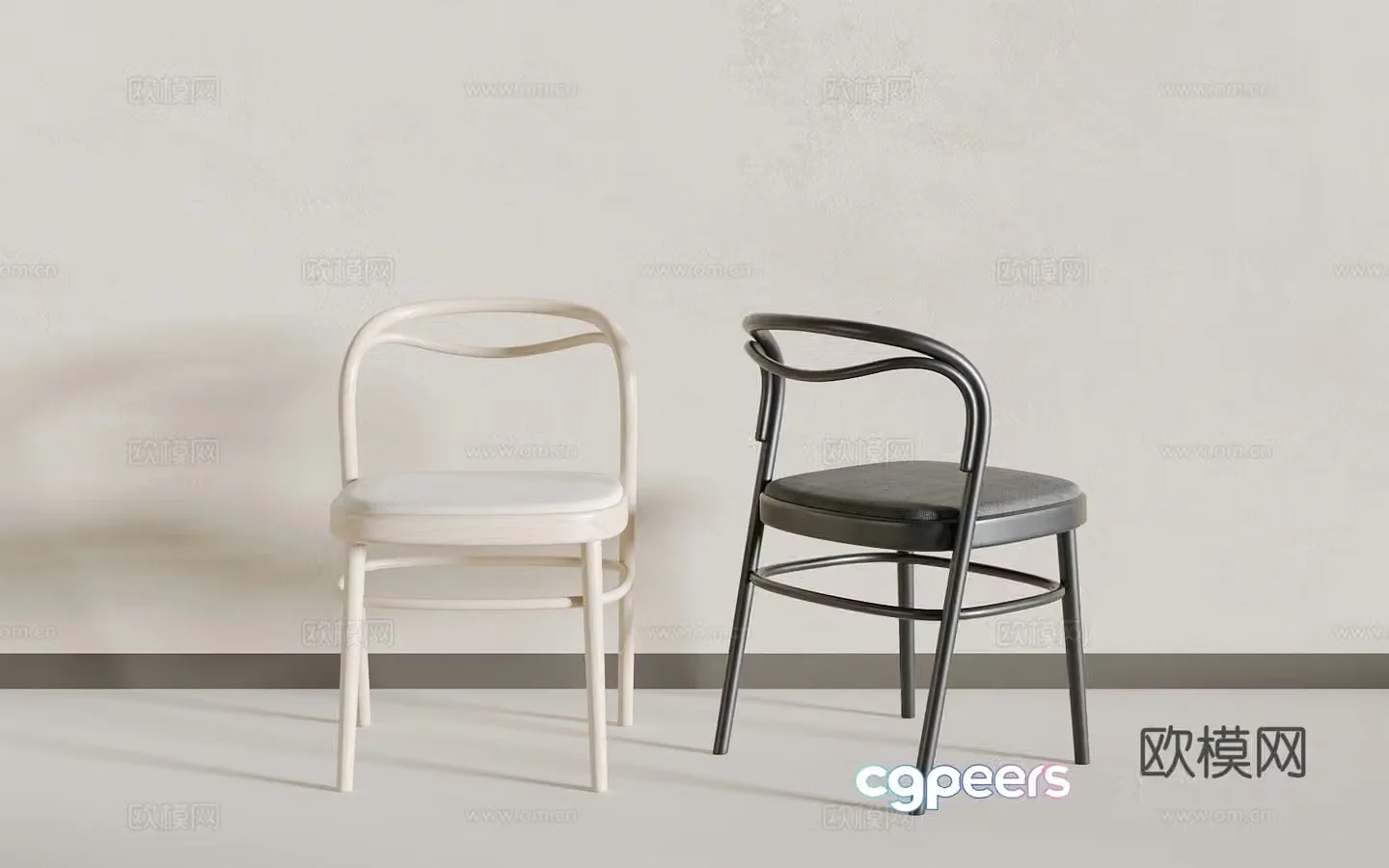 Modern dining chair 3d model