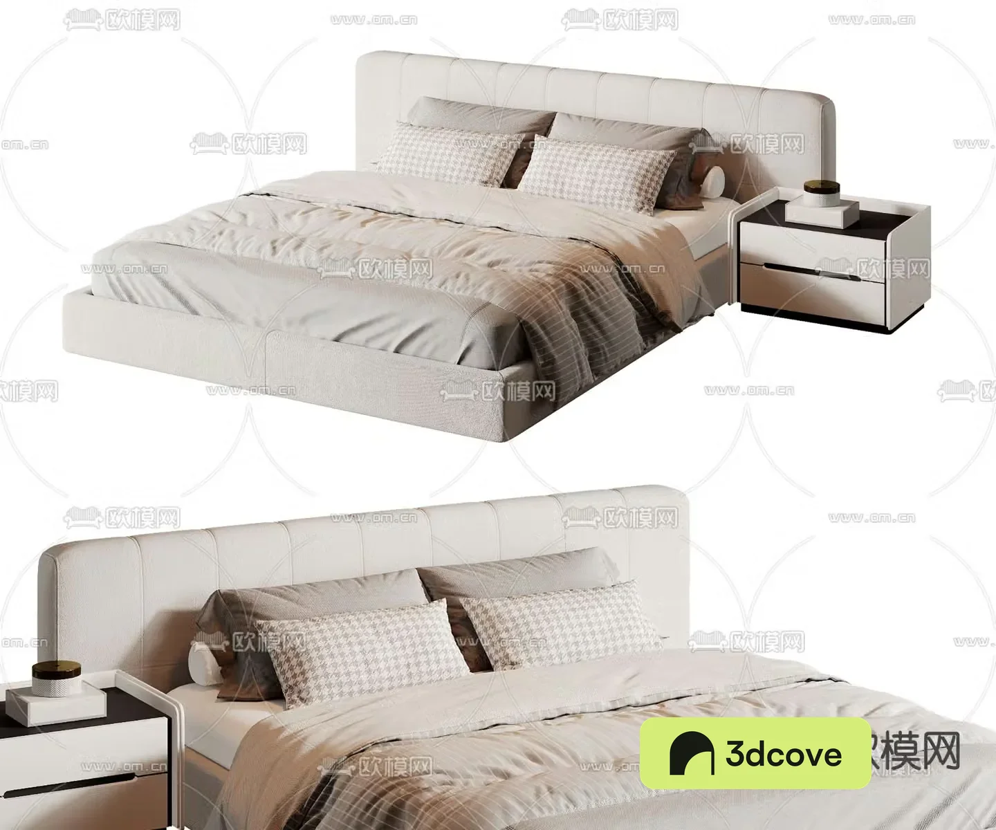 Modern double bed