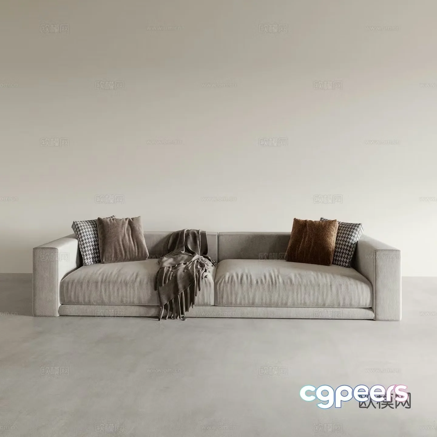 Double sofa 3d model