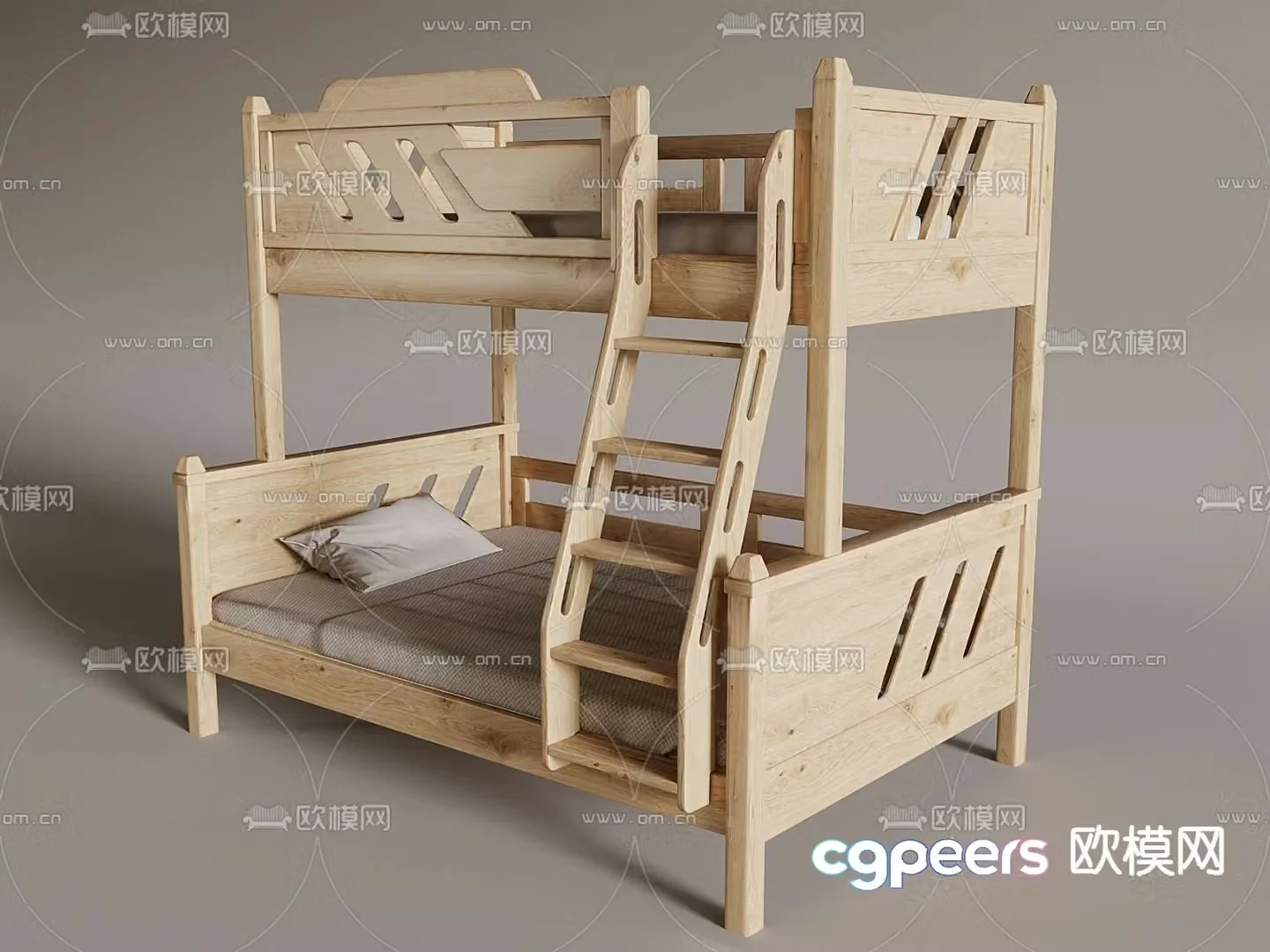 Children’s bunk bed 3D model