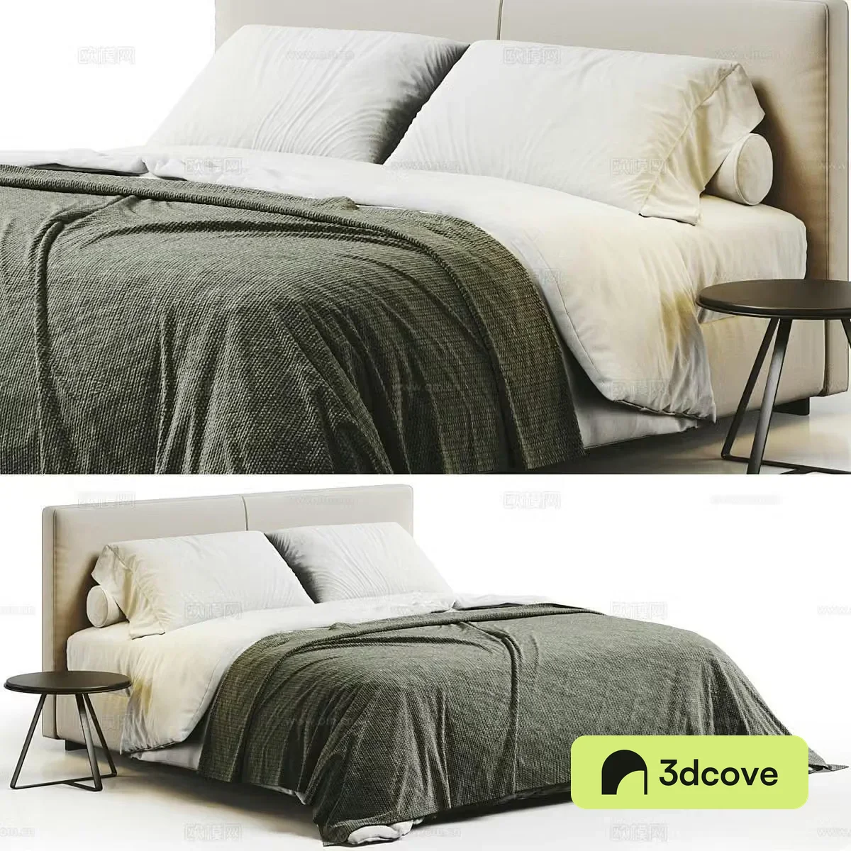 Flexform Italian double bed simple double bed