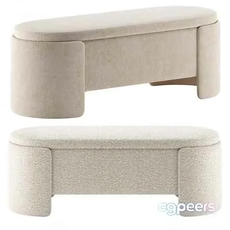 Modern Beige Bench 3D Model – 23363 – CORONA Render