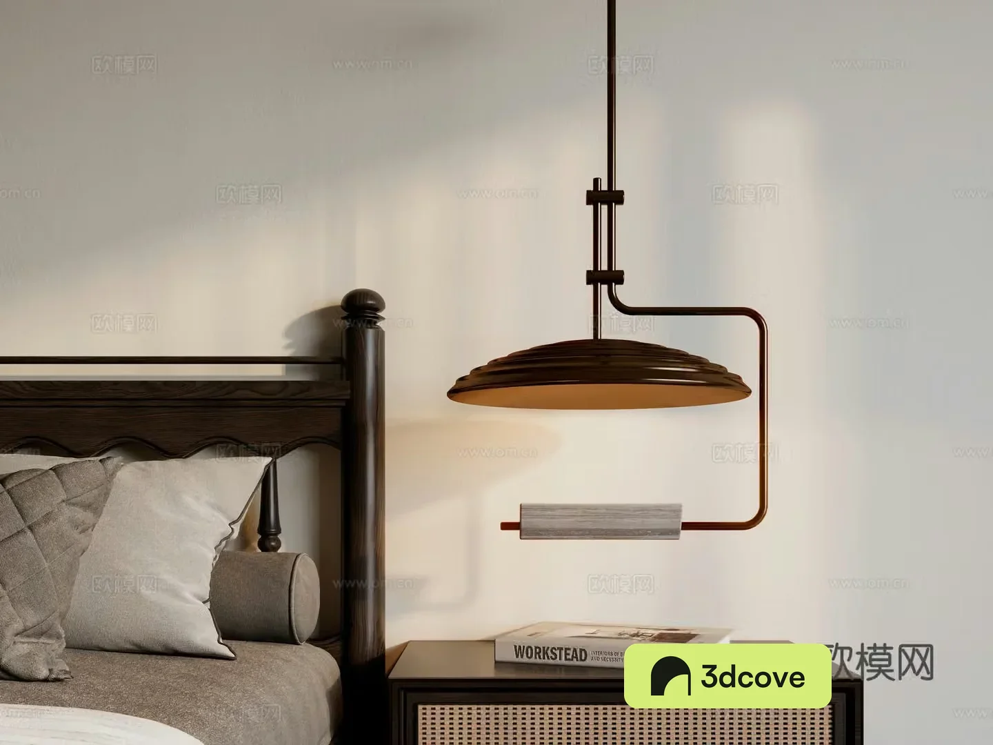medieval style bedside chandelier