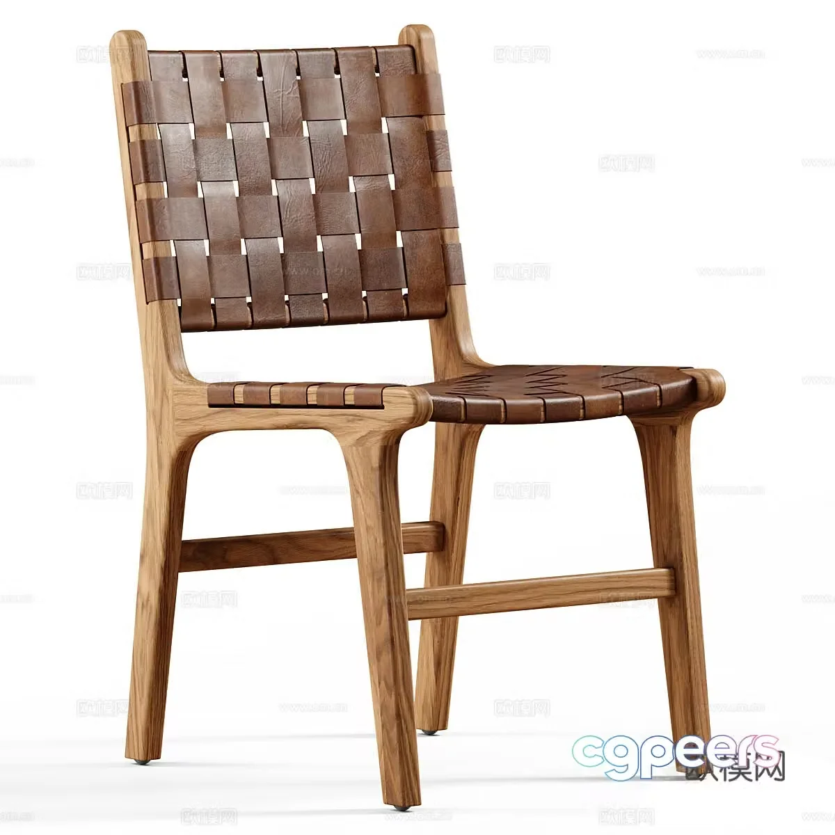 Rattan leisure chair Rattan leisure chair Bamboo leisure chair Bamboo leisure chair B&B single chair B&B rest 3D model