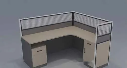 A Cubicle Desk 3D Model – 4739 – VRAY Render