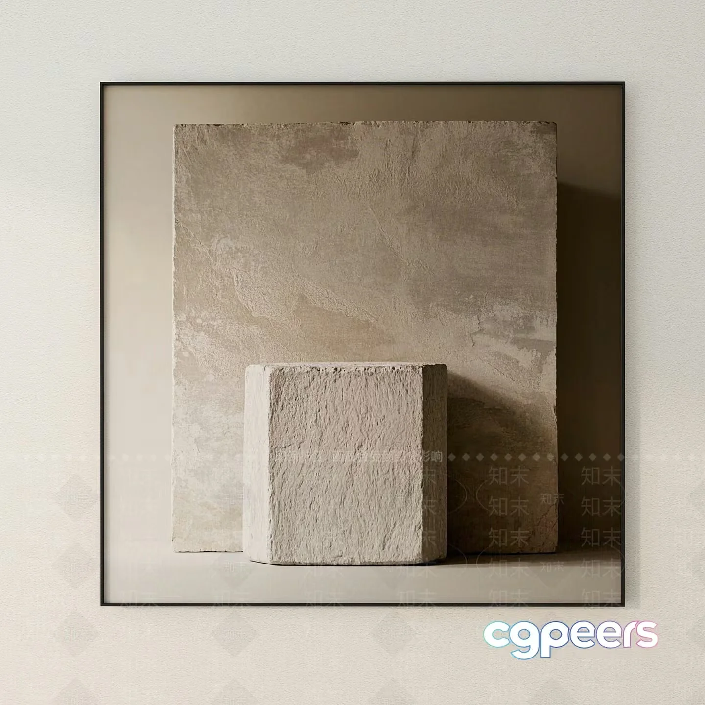 Neutral Artwork 3D Model – 14725 – VRAY Render