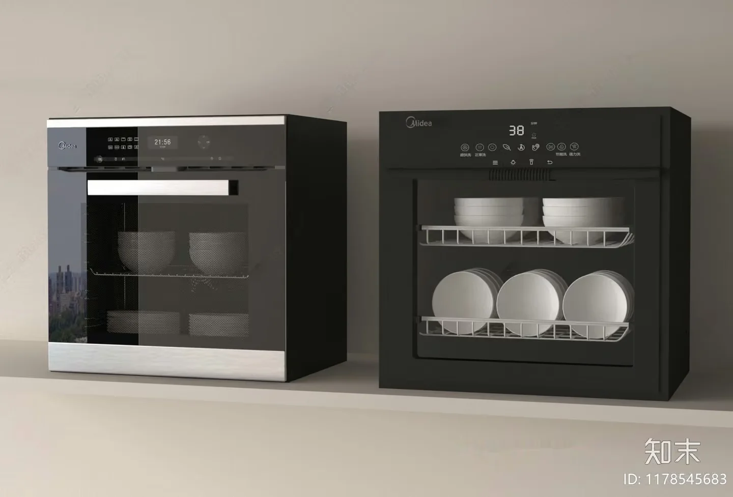 Modern Kitchen Appliances 3D Model – 16744 – VRAY Render