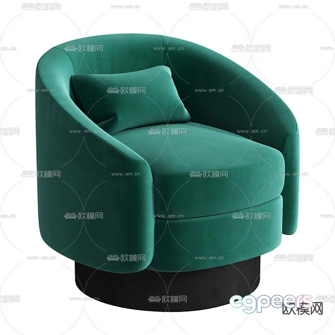 Meridiani single sofa 3d model