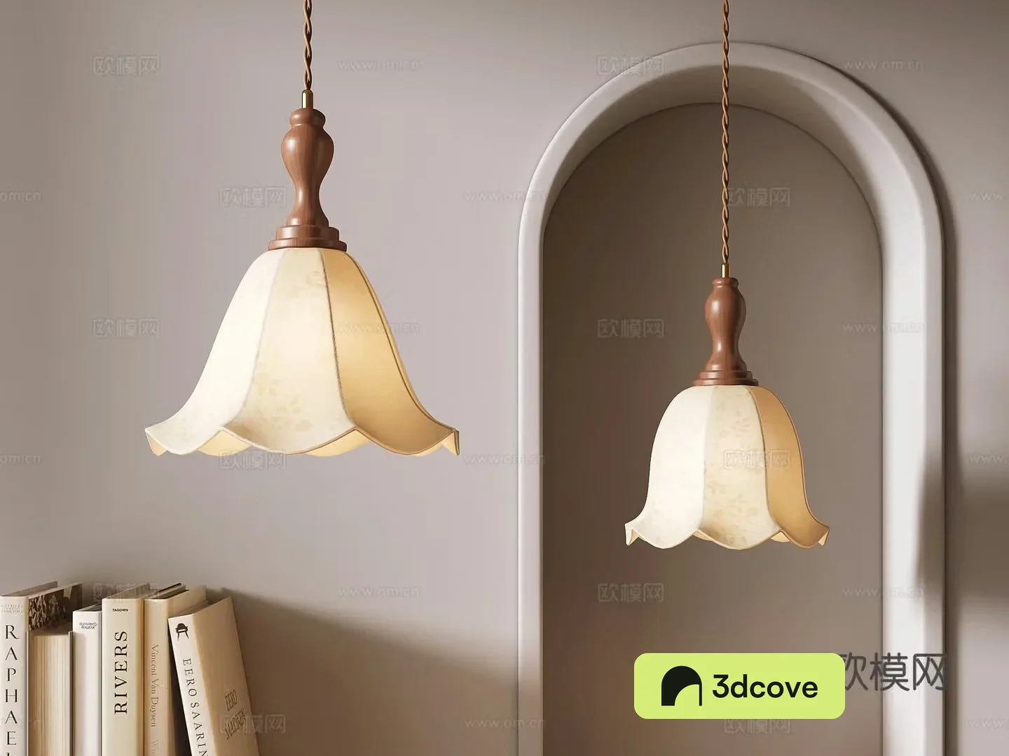 Medieval style petal chandelier