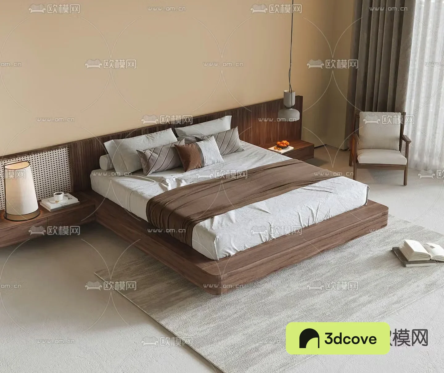 Medieval style double bed