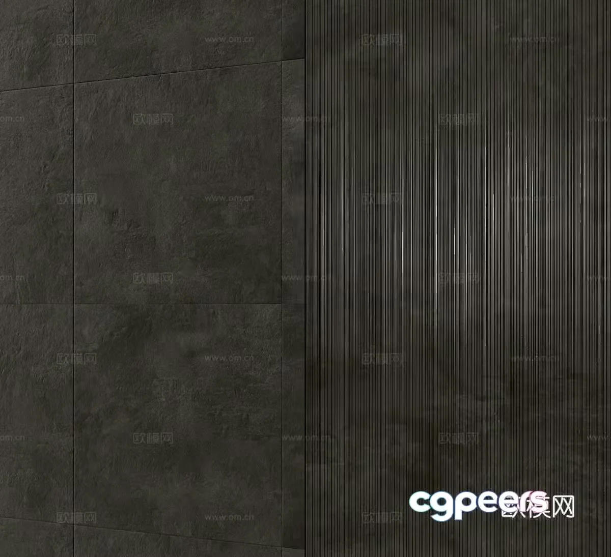 Modern ceramic tiles rock slabs black tiles brushed tiles cultural stone 3d model