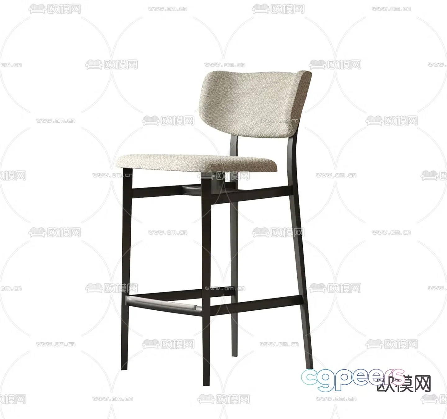 Modern bar chair 3d model