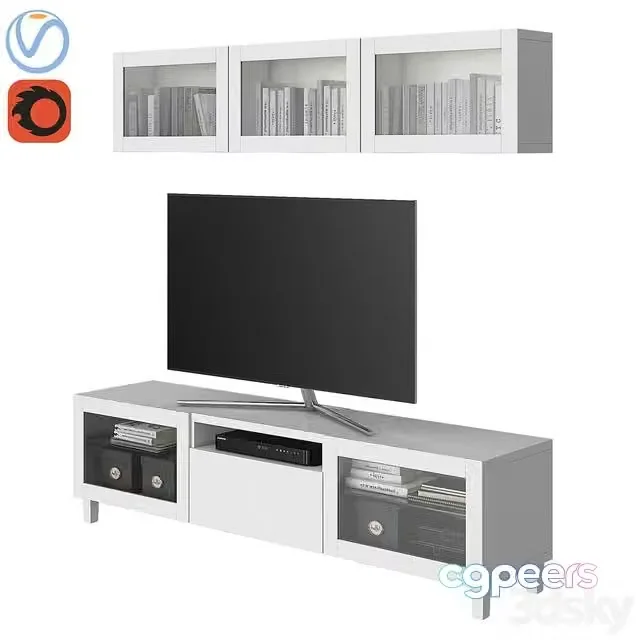 3ds Max Free – Ikea Besta 01