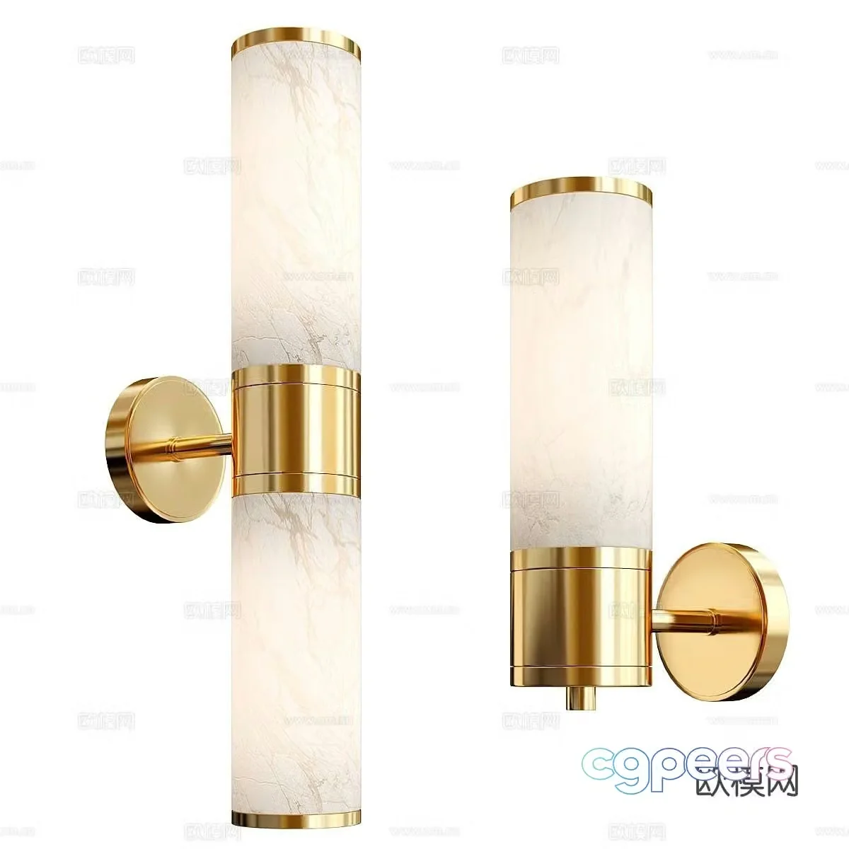 Light luxury wall lamp bedside wall lamp 3d model