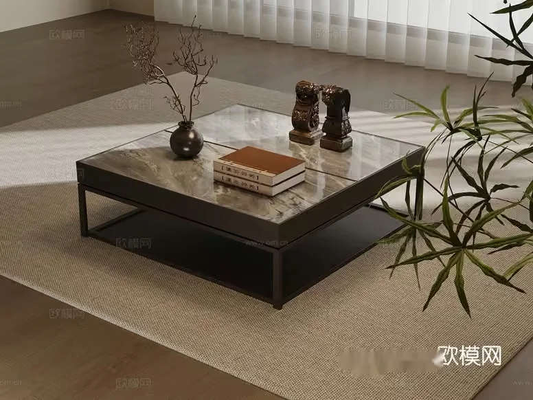Modern Living Room 3D Model – 9719 – VRAY Render