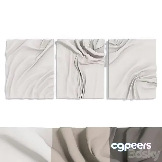 3ds Max Free – 3D plaster panel (Set of 3 pieces 400x500mm)