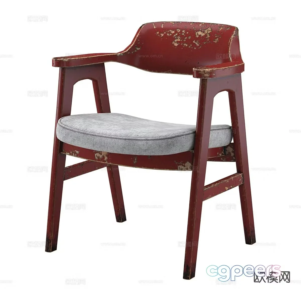 wabi-sabi chair leisure chair armchair 3d model