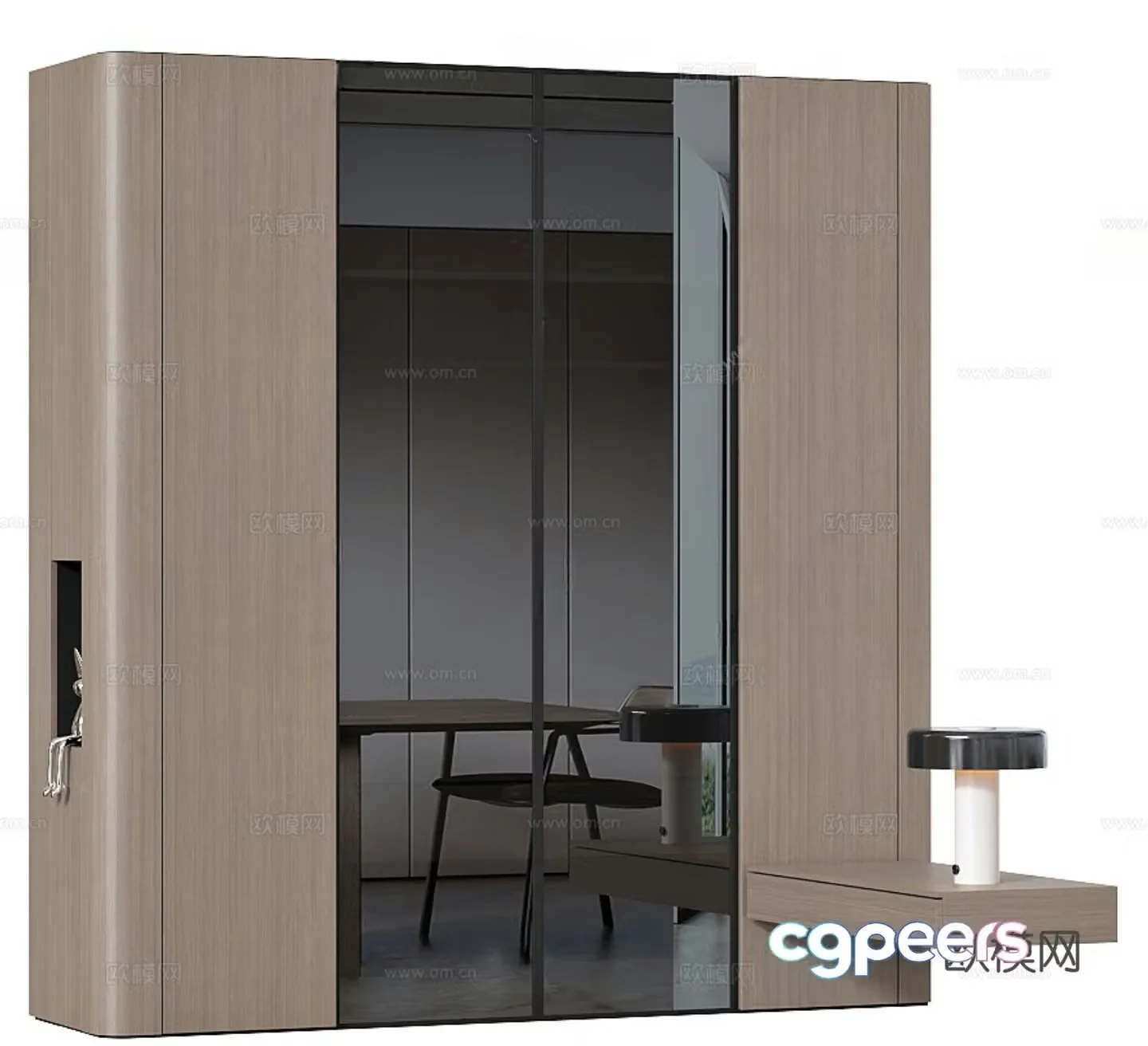 Modern wardrobe 3d model