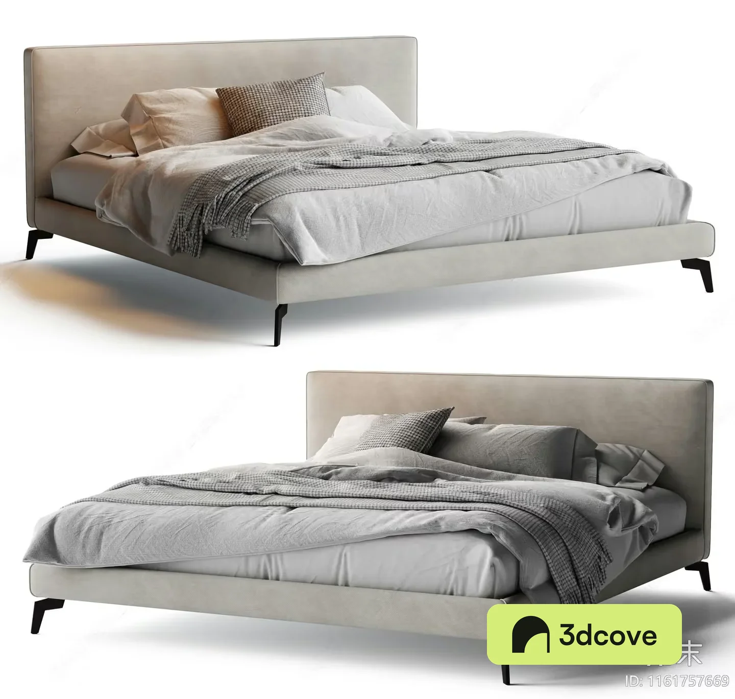 Cozy Bed With Pillows