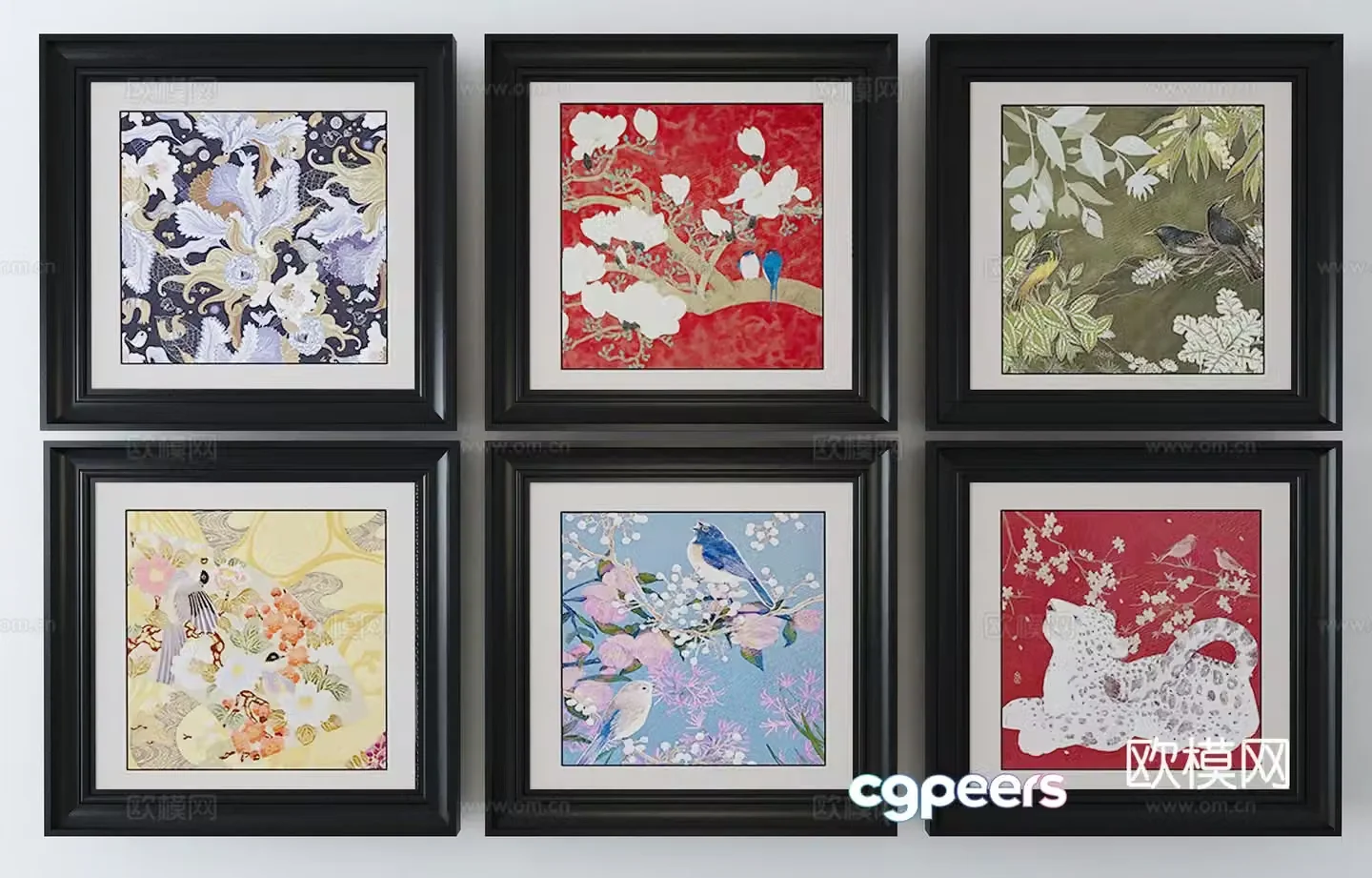 3D model of hanging painting