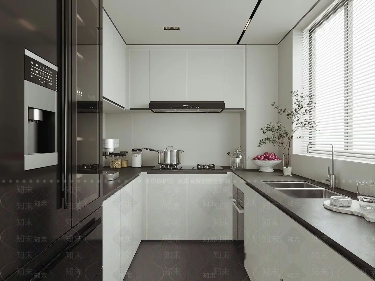 Modern Kitchen 3D Model – 10890 – VRAY Render