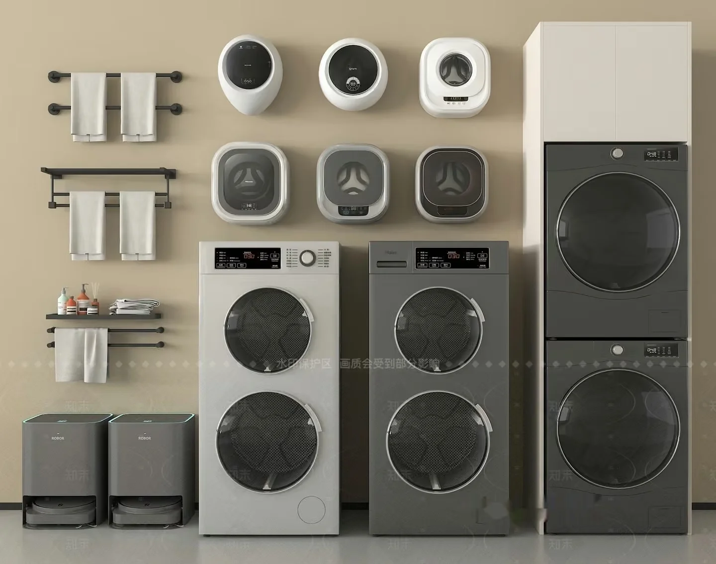 Modern Laundry Room 3D Model – 13560 – VRAY Render