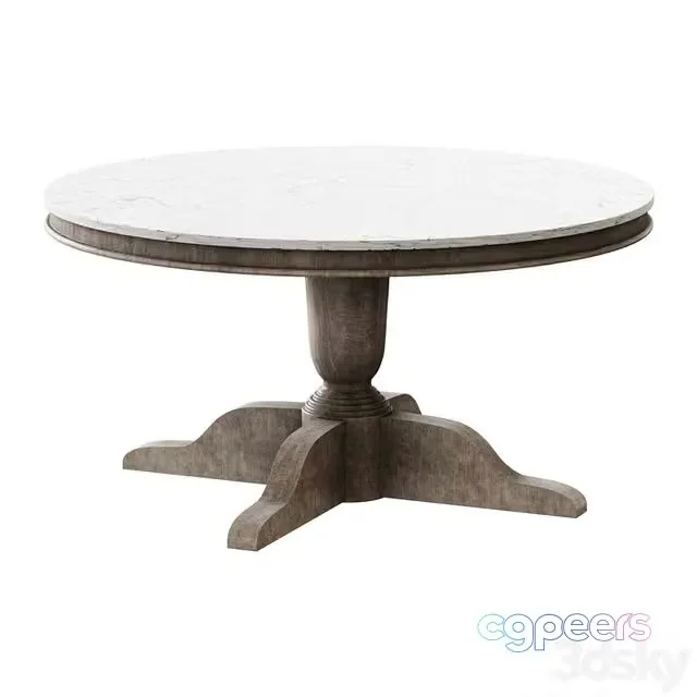 3ds Max Free – Coffee table Alexandra 39 Round Marble Coffee Table coffee table