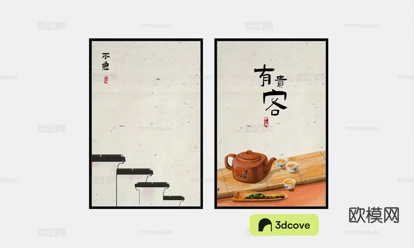 Chinese retro painting abstract painting decorative painting