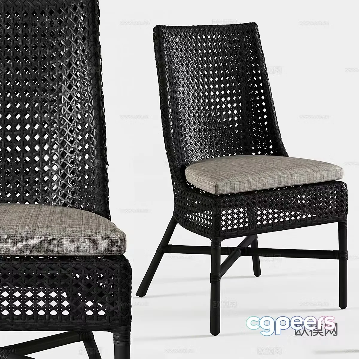 Dining chair marugu 3d model