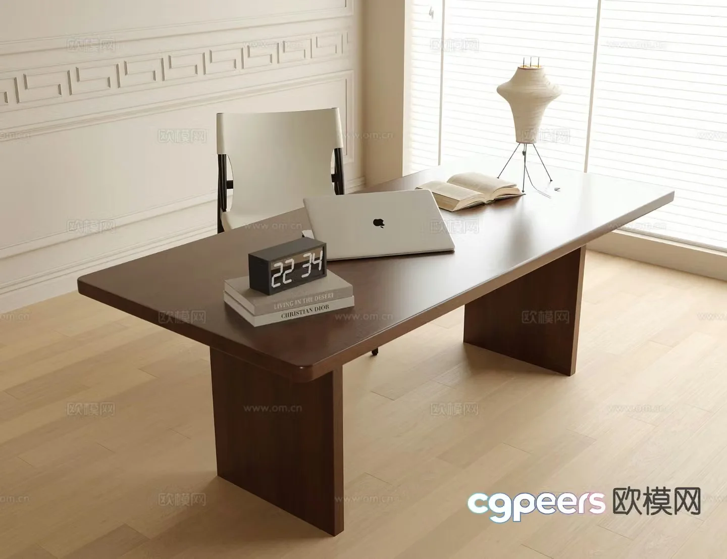 Modern desk chair 3d model