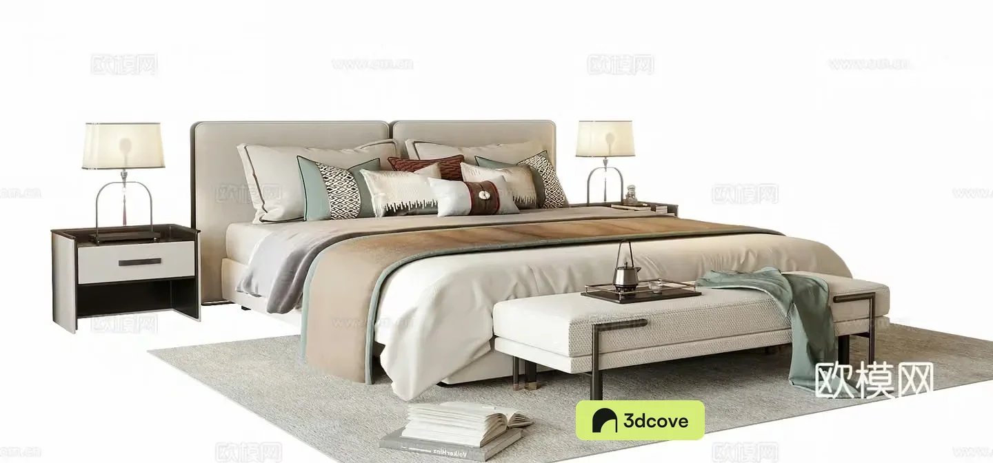 New Chinese style double bed