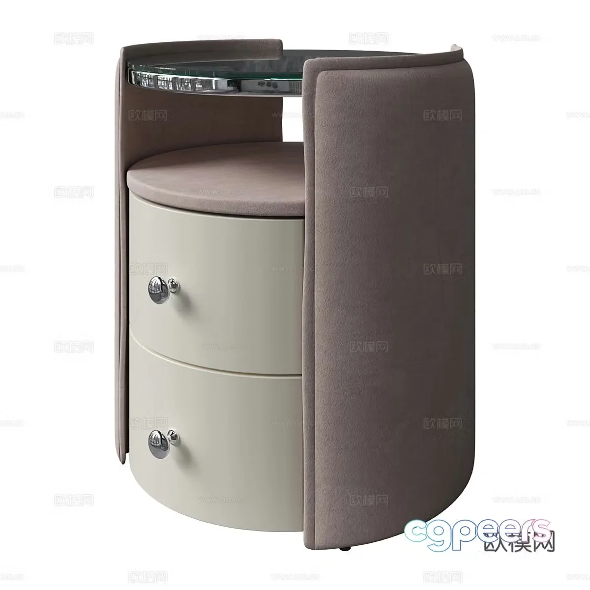 Modern simple bedside table bedside table simple bedside table 3d model